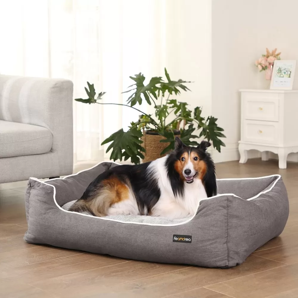 Sale SONGMICS Hundebett 100 x 70 cm mit Kissen