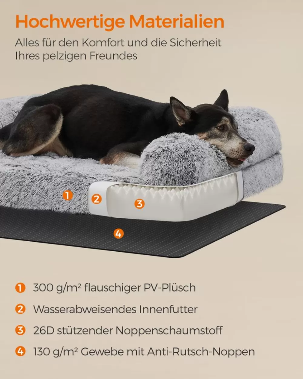 hundebett_abnehmbar_und_waschbar_ombrgrau_4.webp New SONGMICS Hundebett abnehmbar und waschbar Ombré-Grau