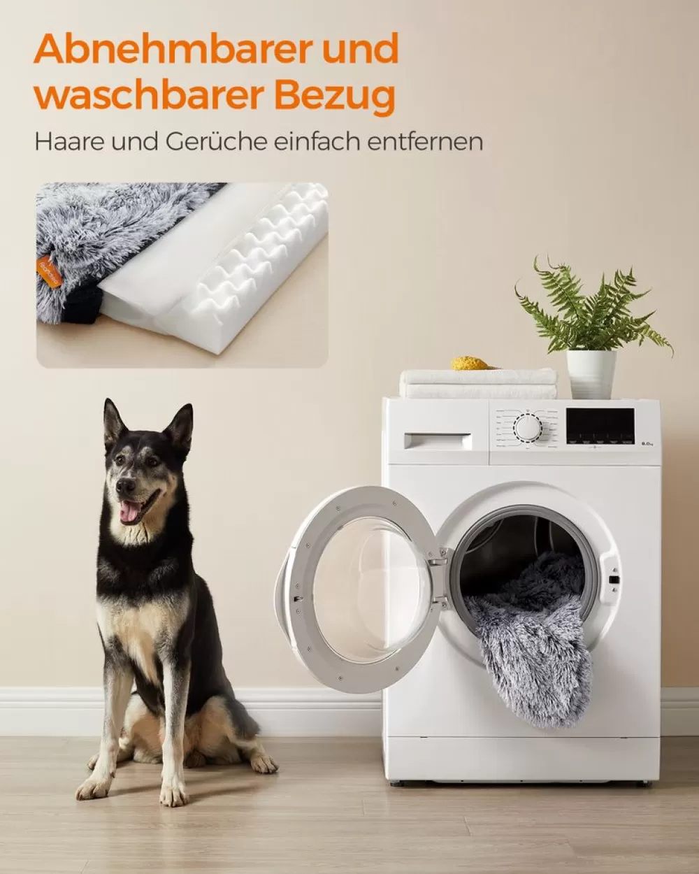 hundebett_abnehmbar_und_waschbar_ombrgrau_5.webp New SONGMICS Hundebett abnehmbar und waschbar Ombré-Grau