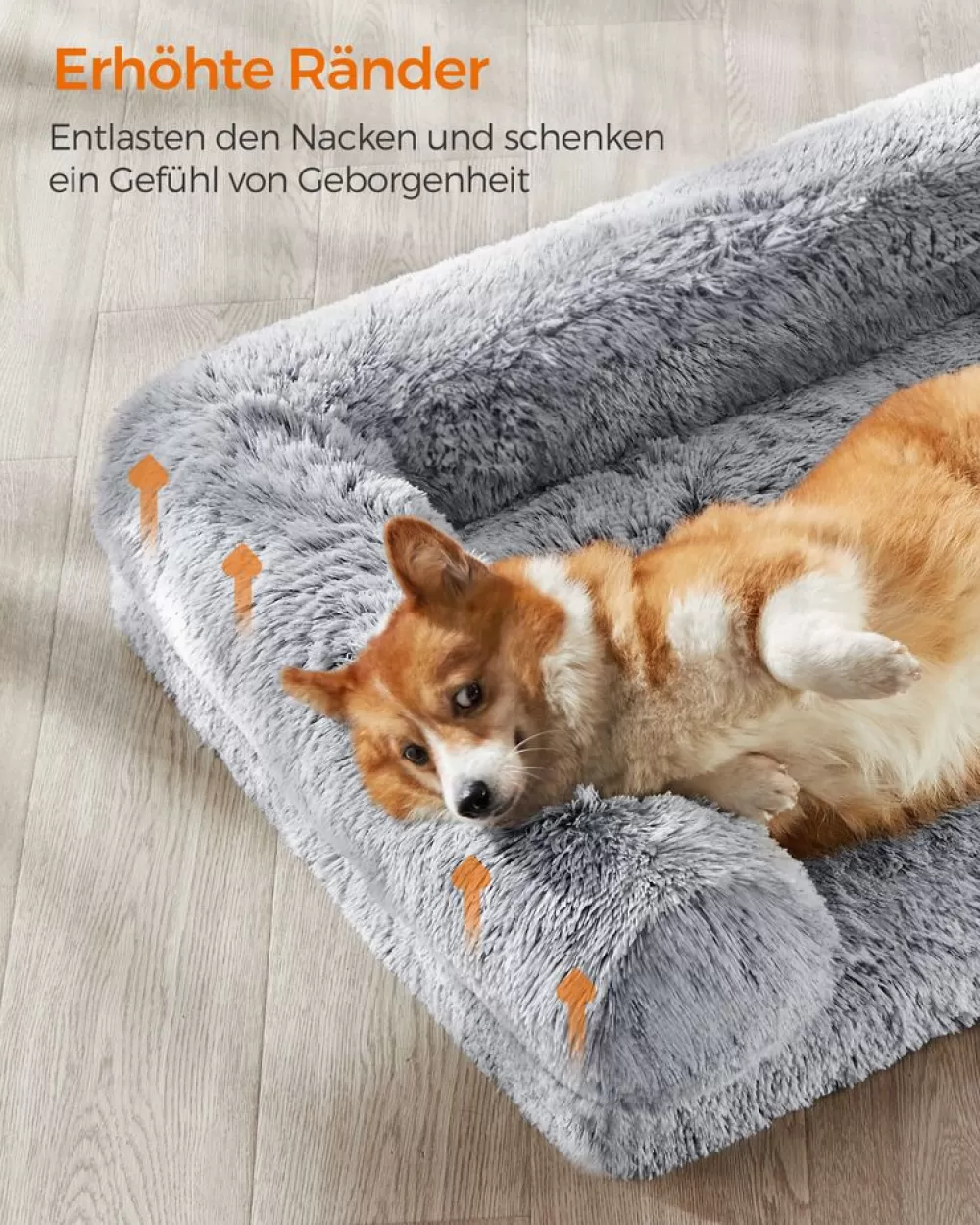 hundebett_abnehmbar_und_waschbar_ombrgrau_9.webp New SONGMICS Hundebett abnehmbar und waschbar Ombré-Grau