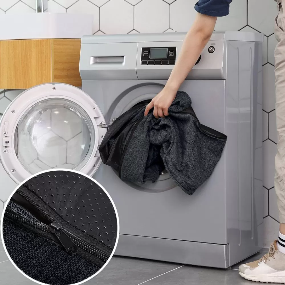 Fashion SONGMICS Hundebett mit abnehmbarem Bezug Dunkelgrau