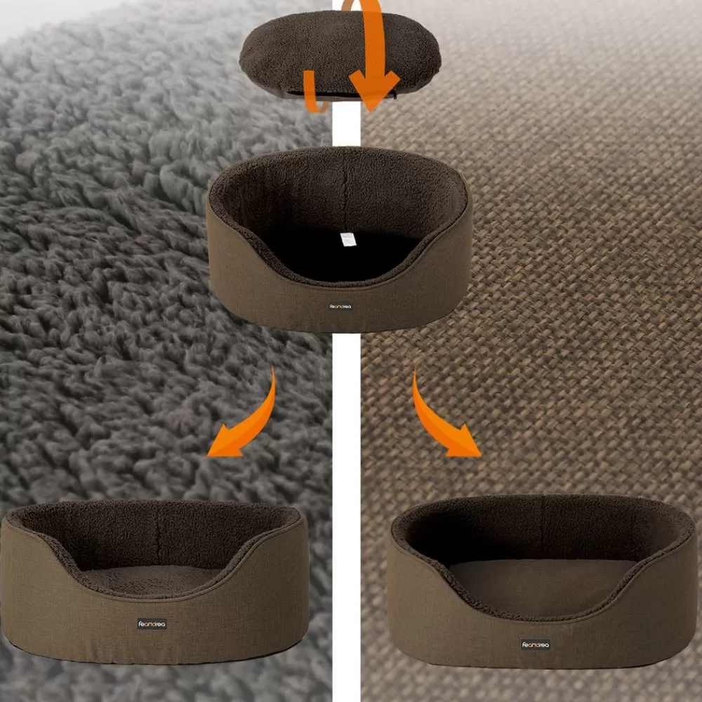 Store SONGMICS Hundebett mit hohem Rand 92 x 72 x 28 cm