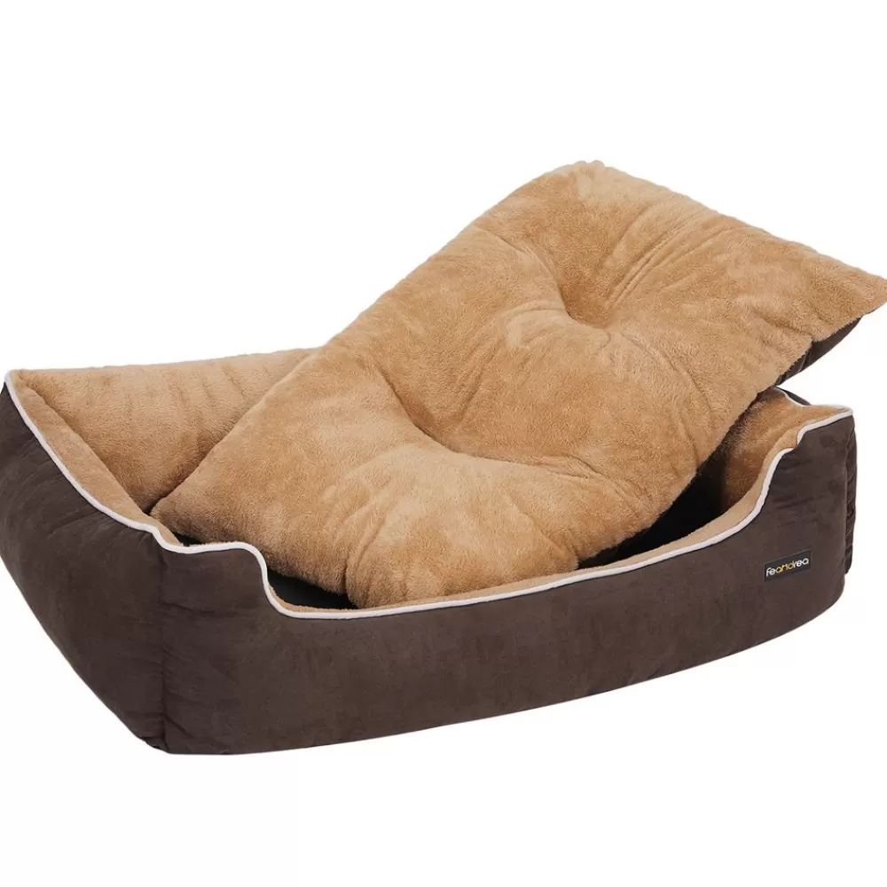 Shop SONGMICS Hundebett mit Rand 110 x 75 x 27 cm