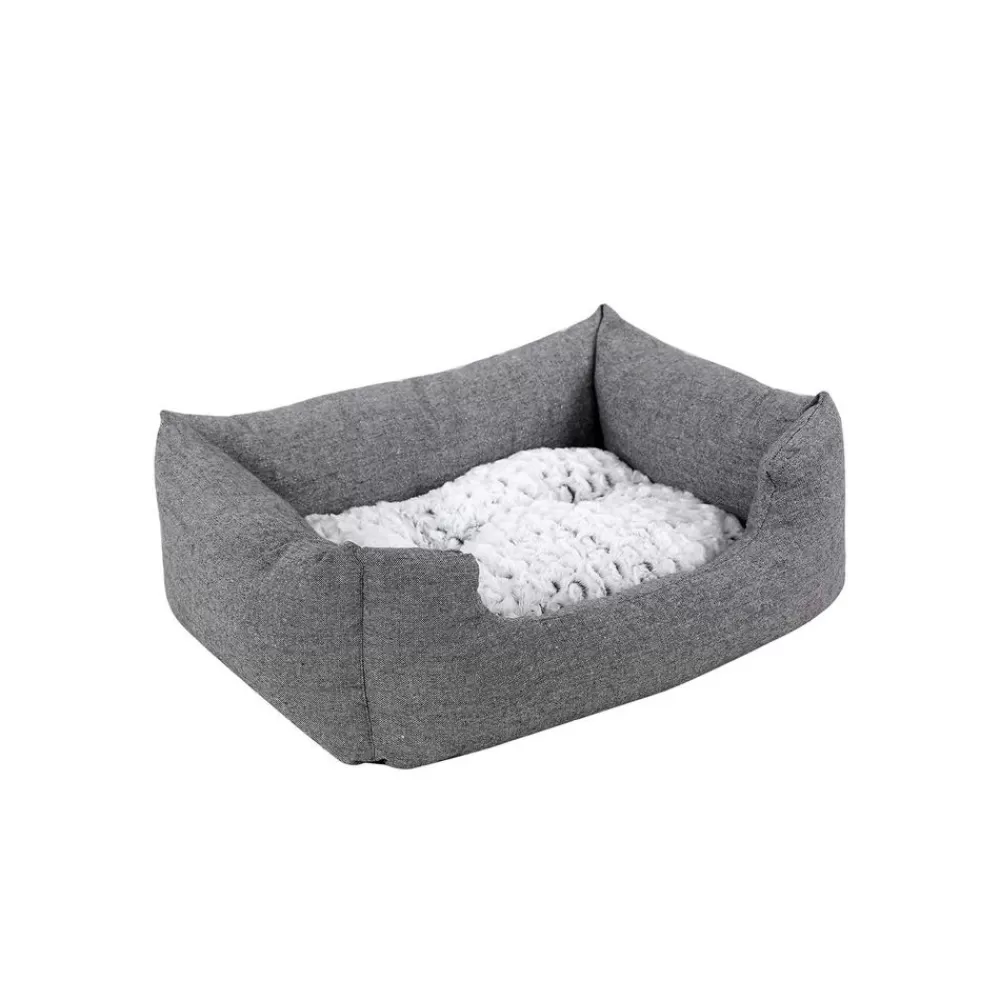 Outlet SONGMICS Hundebett mit Wendekissen 60 cm Grau