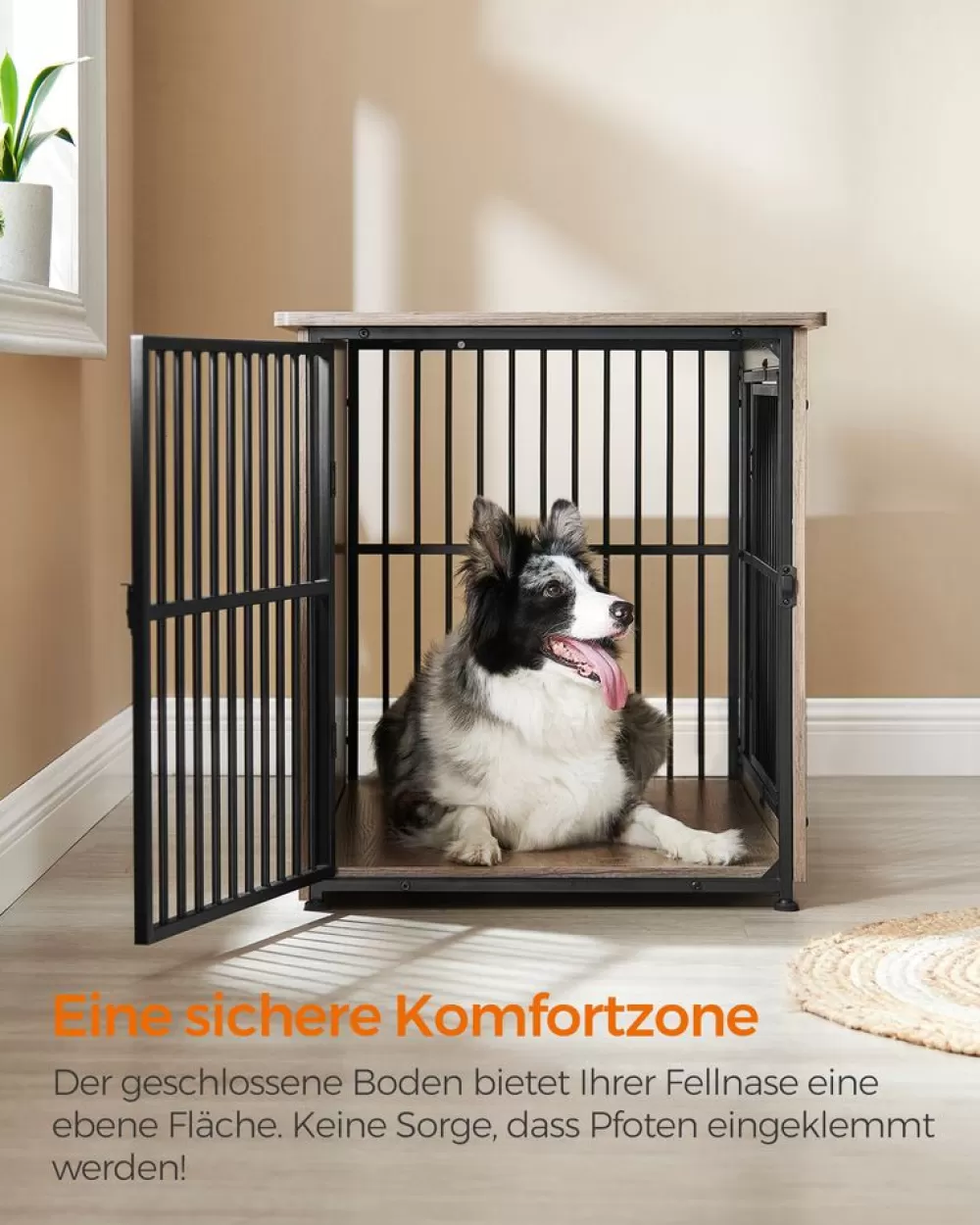 hundekfig_bis_zu__kg_mit__tren_10.webp Store SONGMICS Hundekäfig bis zu 32 kg mit 2 Türen