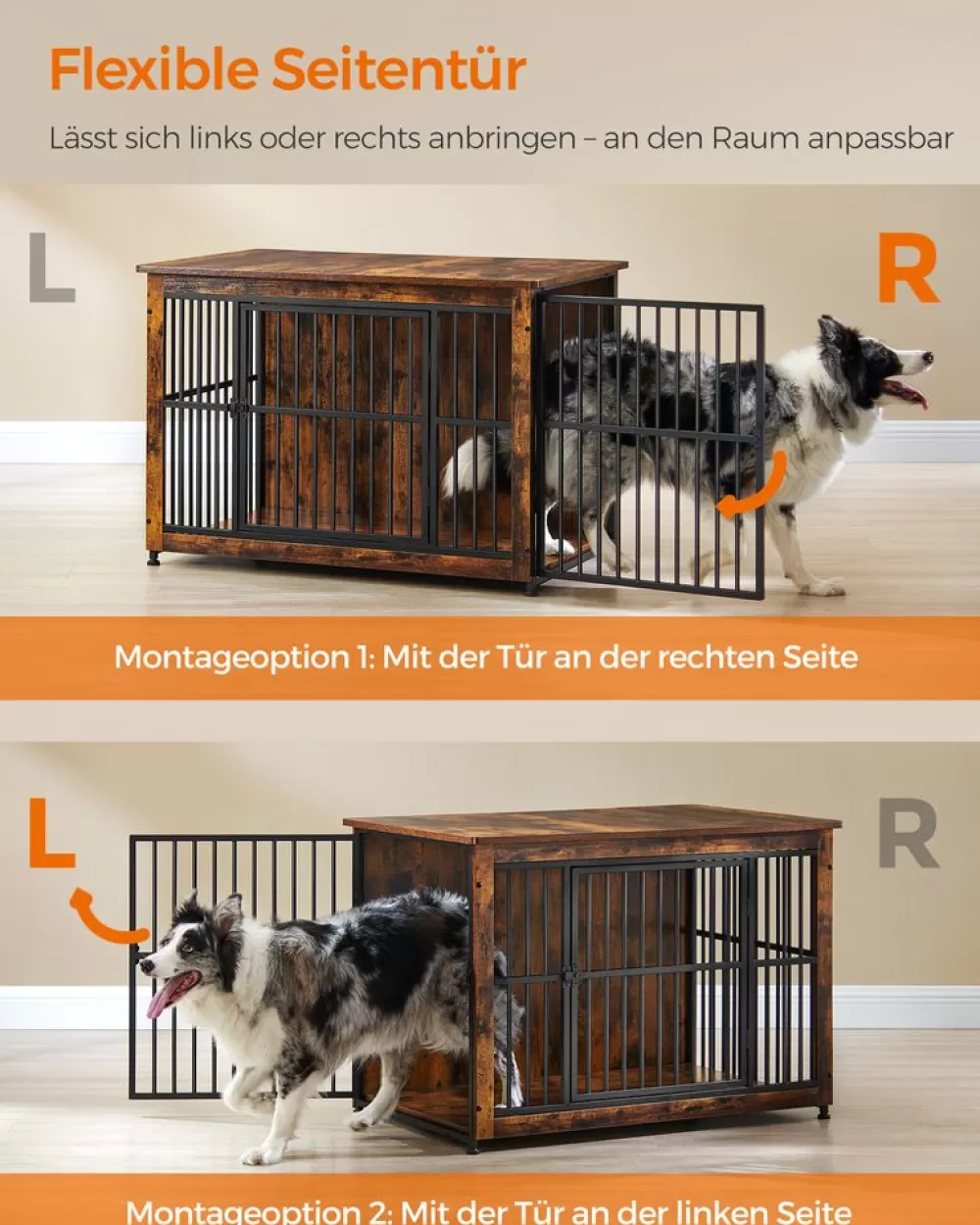 hundekfig_bis_zu__kg_mit__tren_4.webp Store SONGMICS Hundekäfig bis zu 32 kg mit 2 Türen