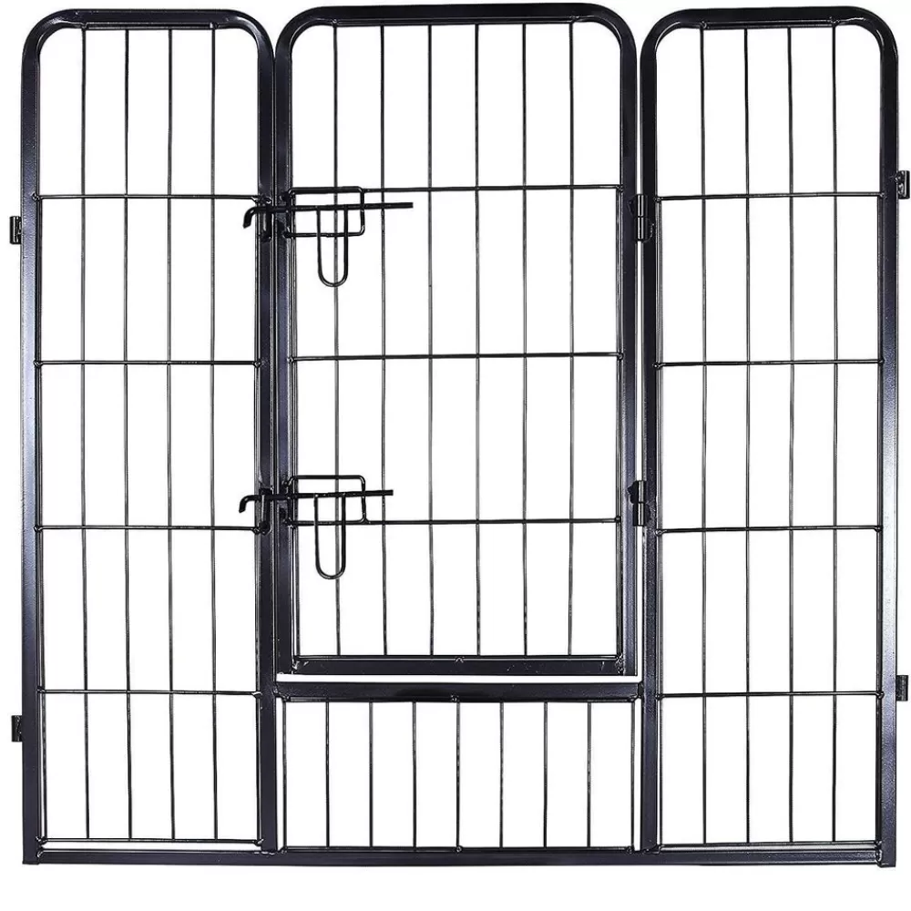 Discount SONGMICS Hundelaufstall Achteck schwarz