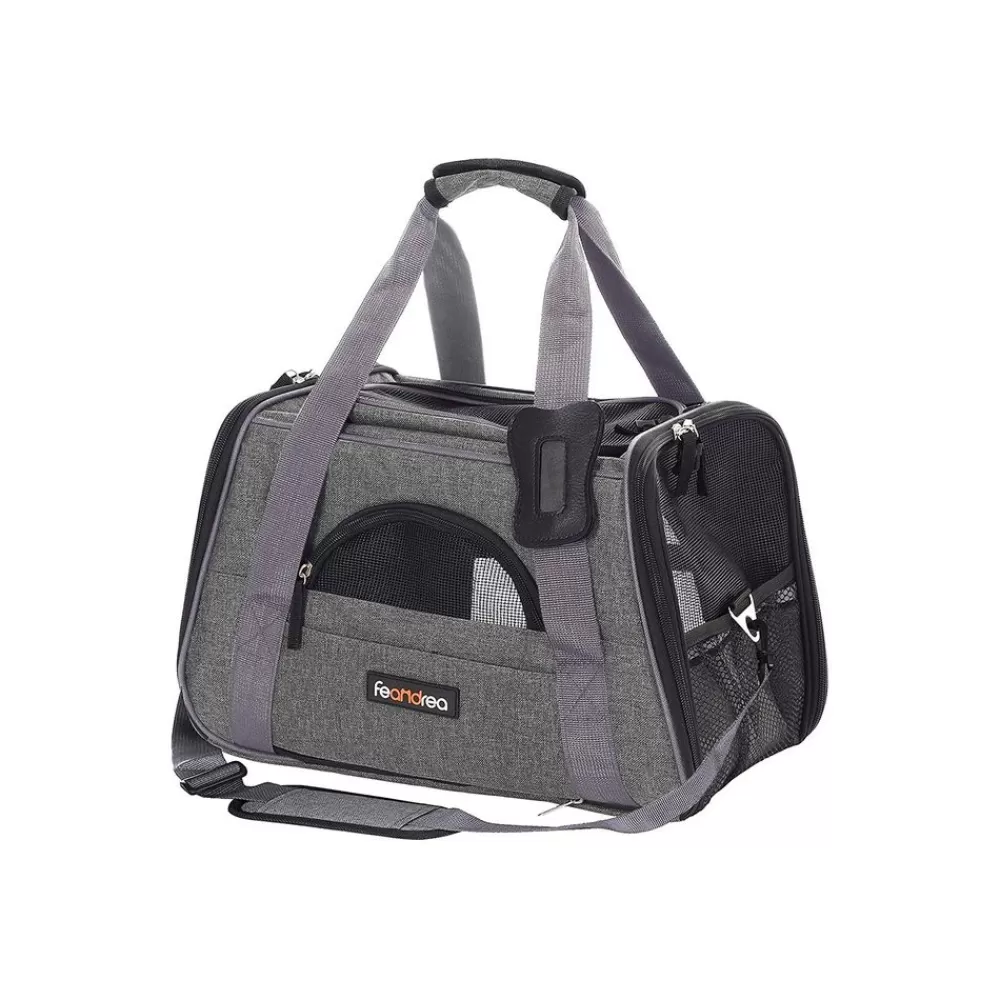 Sale SONGMICS Hundetasche Dunkelgrau