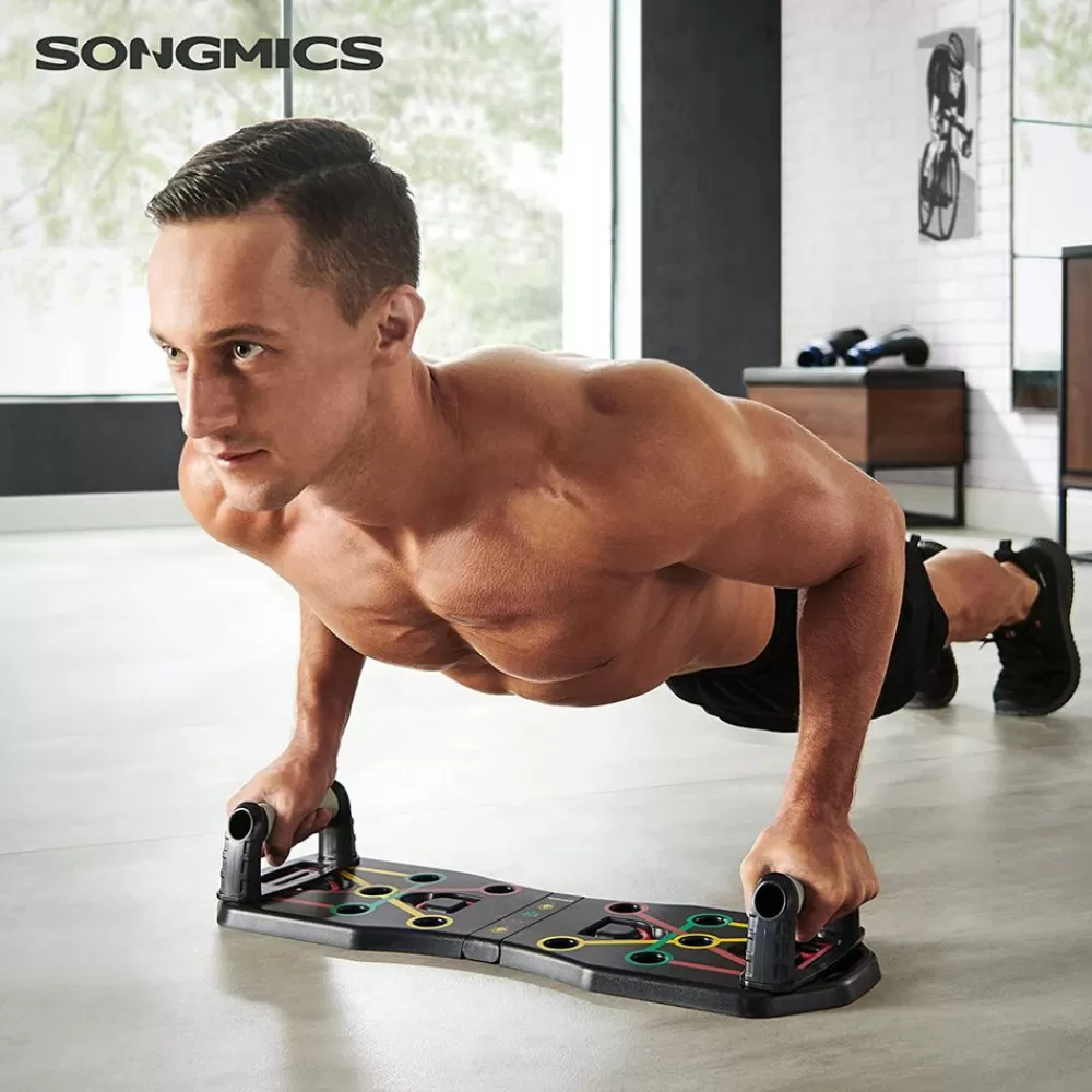 Hot SONGMICS 9-in-1 Liegestützbrett