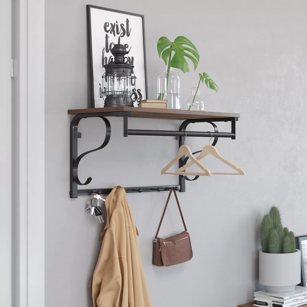 industrial_look_wandgarderobe_2.webp Best SONGMICS Industrial Look Wandgarderobe