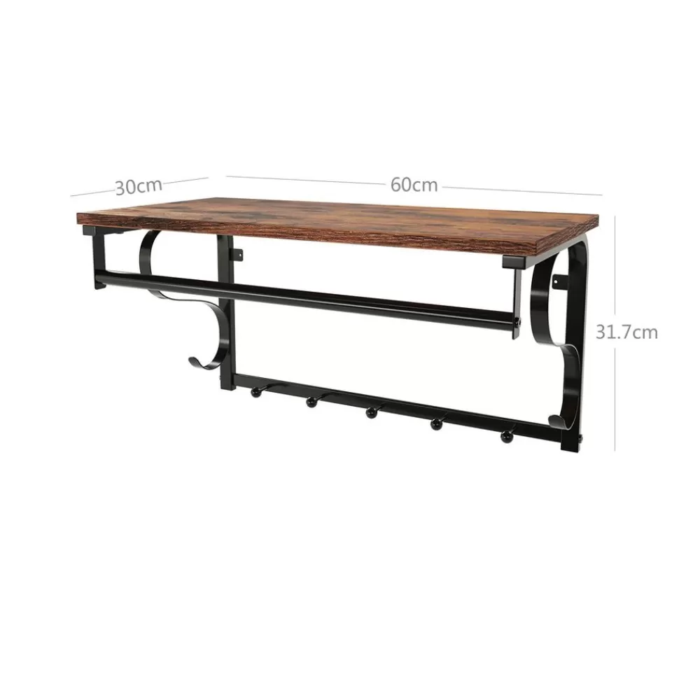 industrial_look_wandgarderobe_6.webp Best SONGMICS Industrial Look Wandgarderobe