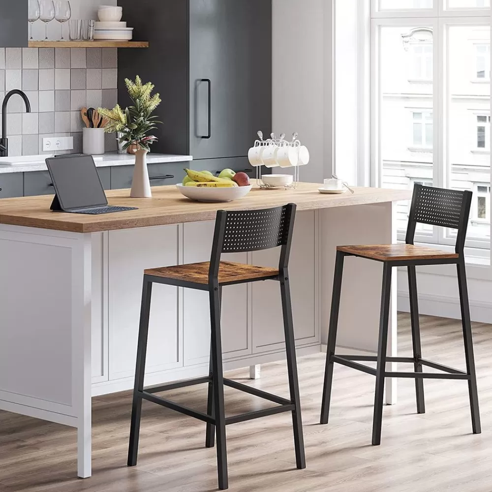 Best Sale SONGMICS Industrie-Design Barhocker 2er Set