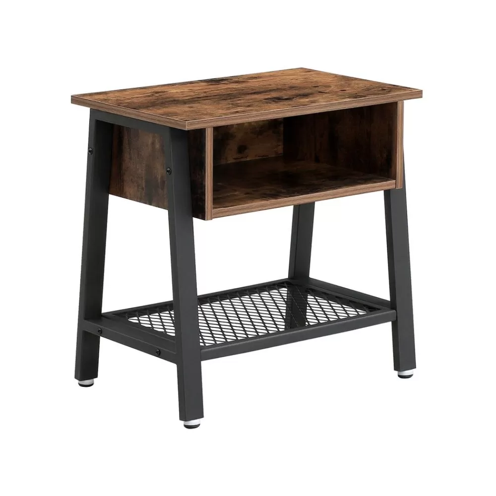 Cheap SONGMICS Industrie-Design Beistelltisch eckig