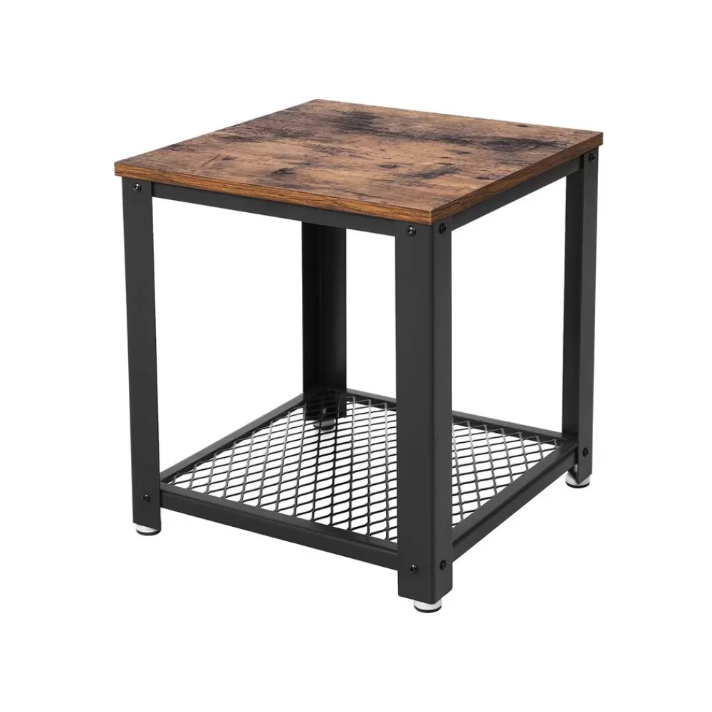 Online SONGMICS Industrie-Design Beistelltisch mit Gitter