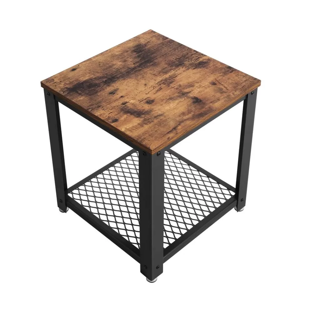 Online SONGMICS Industrie-Design Beistelltisch mit Gitter
