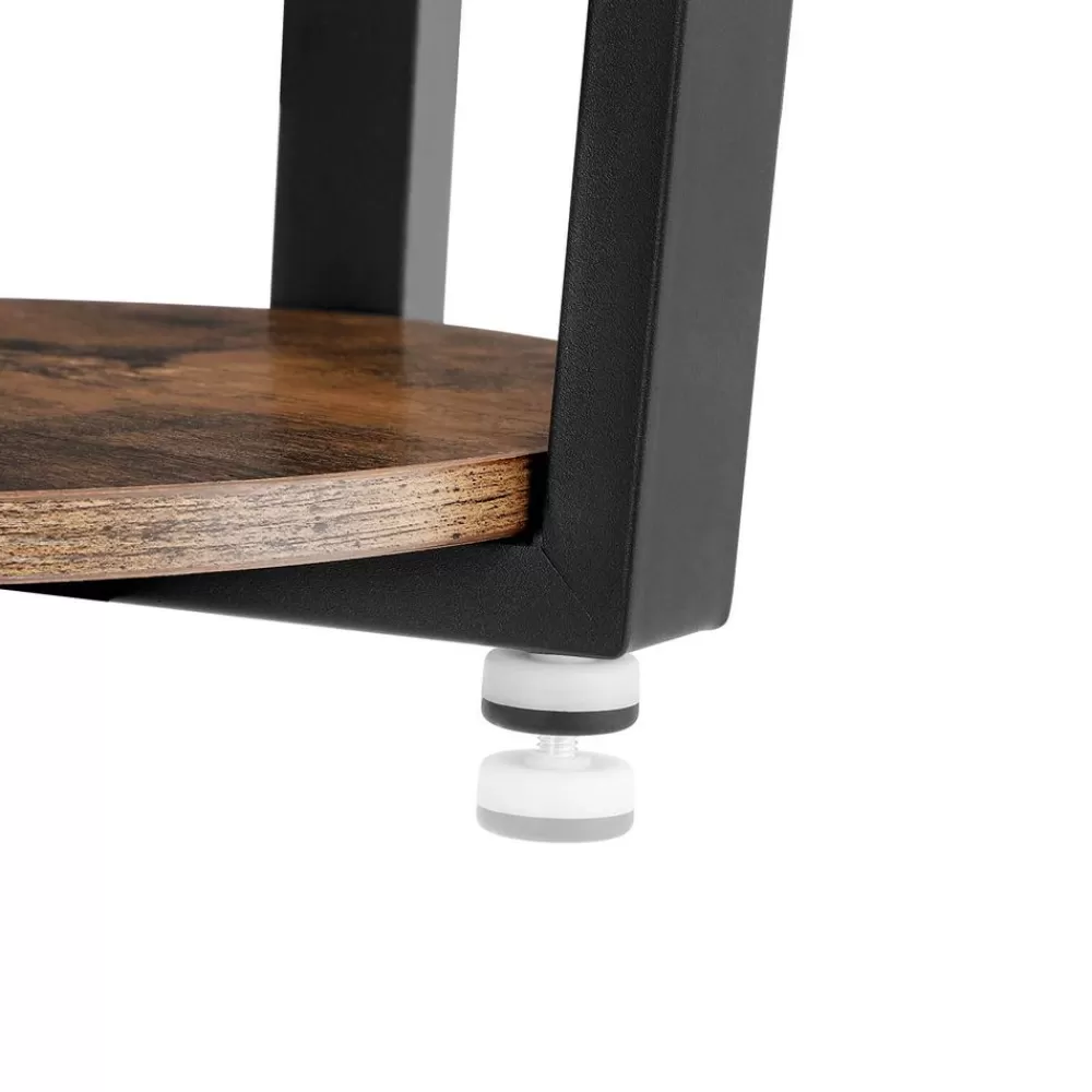 industriedesign_beistelltisch_rund_4.webp Best SONGMICS Industrie-Design Beistelltisch rund vintagebraun-schwarz