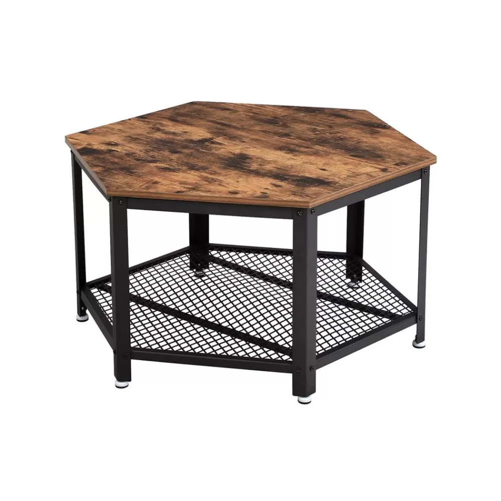 Online SONGMICS Industrie-Design Couchtisch Hexagon
