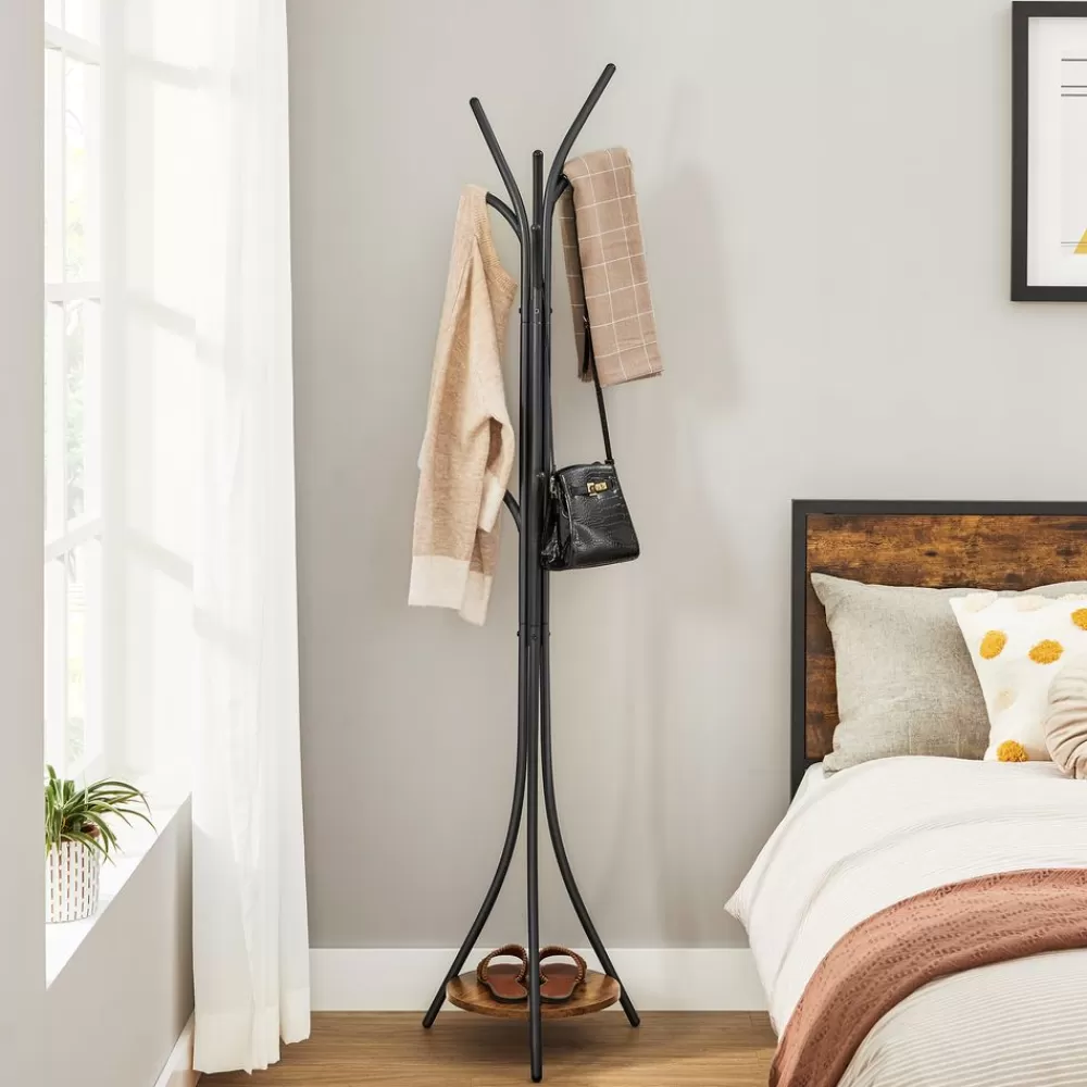 industriedesign_garderobenstnder_mit_ablage_2.webp Flash Sale SONGMICS Industrie-Design Garderobenständer mit Ablage