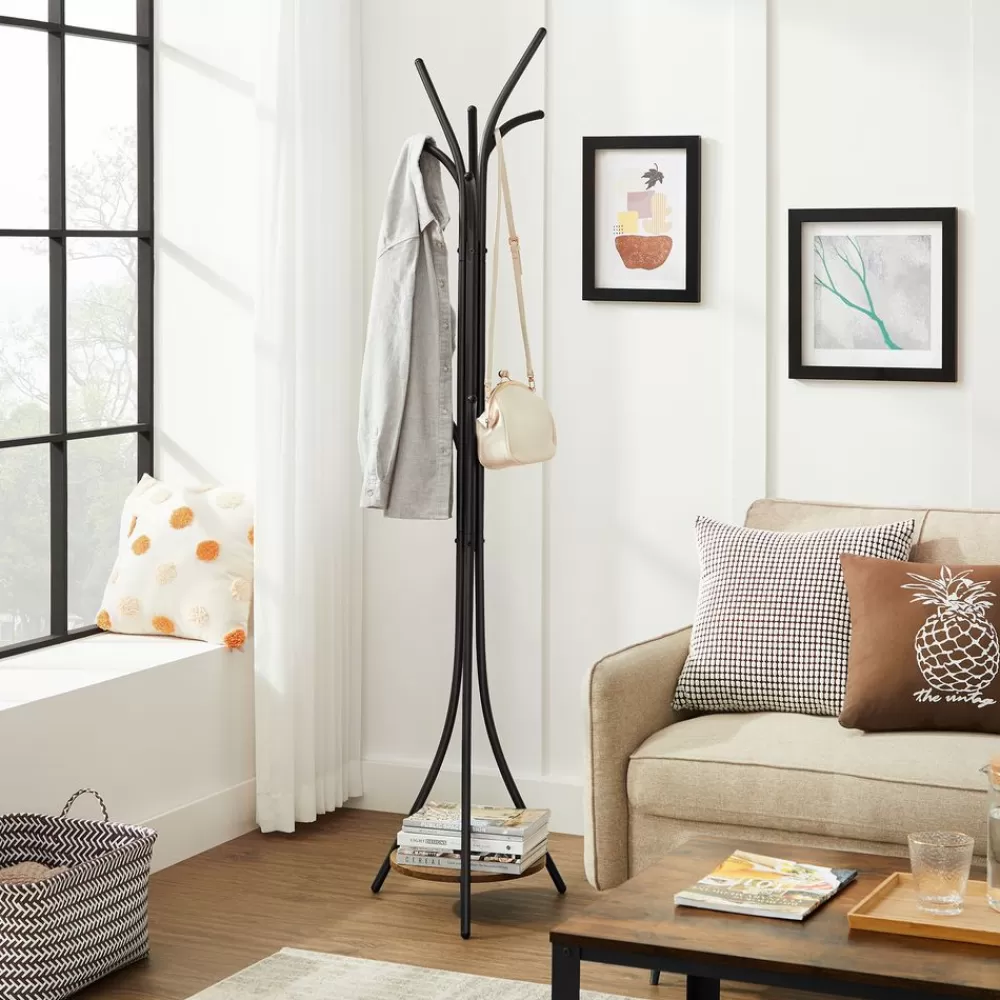 industriedesign_garderobenstnder_mit_ablage_3.webp Flash Sale SONGMICS Industrie-Design Garderobenständer mit Ablage