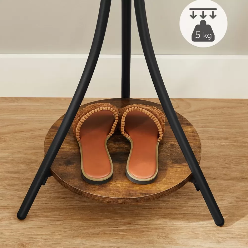 industriedesign_garderobenstnder_mit_ablage_5.webp Flash Sale SONGMICS Industrie-Design Garderobenständer mit Ablage