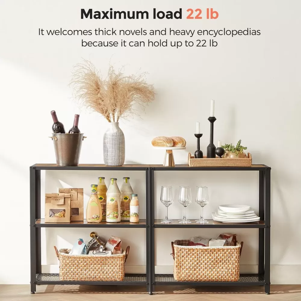Cheap SONGMICS Industrie-Design Konsolentisch mit 3 Ebenen