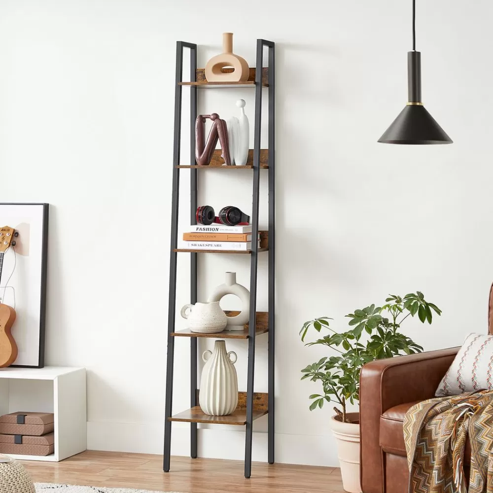 Store SONGMICS Industrie-Design Leiterregal mit 5 Ablagen