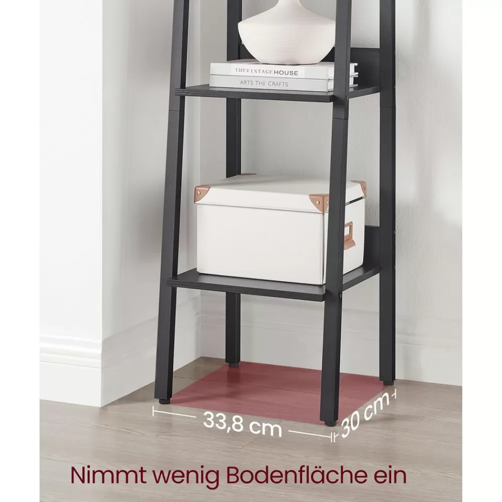 industriedesign_leiterregal_mit__ablagen_12.webp Store SONGMICS Industrie-Design Leiterregal mit 5 Ablagen