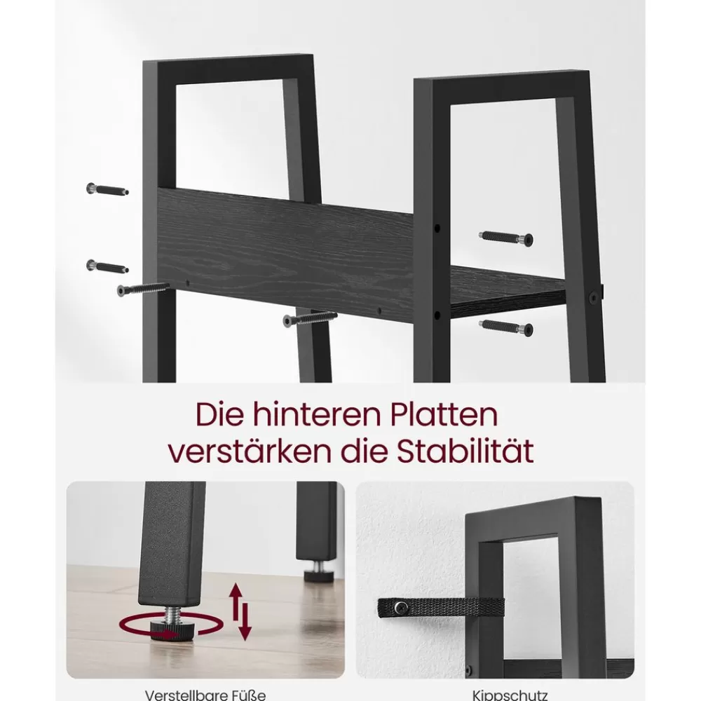 industriedesign_leiterregal_mit__ablagen_13.webp Store SONGMICS Industrie-Design Leiterregal mit 5 Ablagen