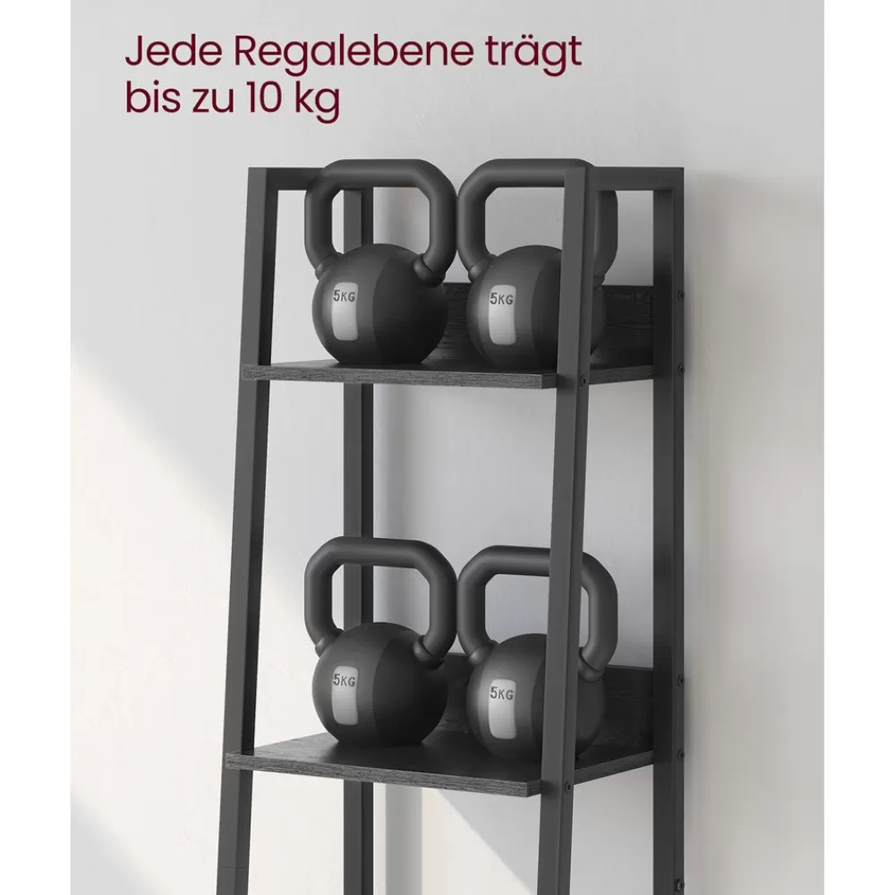 industriedesign_leiterregal_mit__ablagen_16.webp Store SONGMICS Industrie-Design Leiterregal mit 5 Ablagen