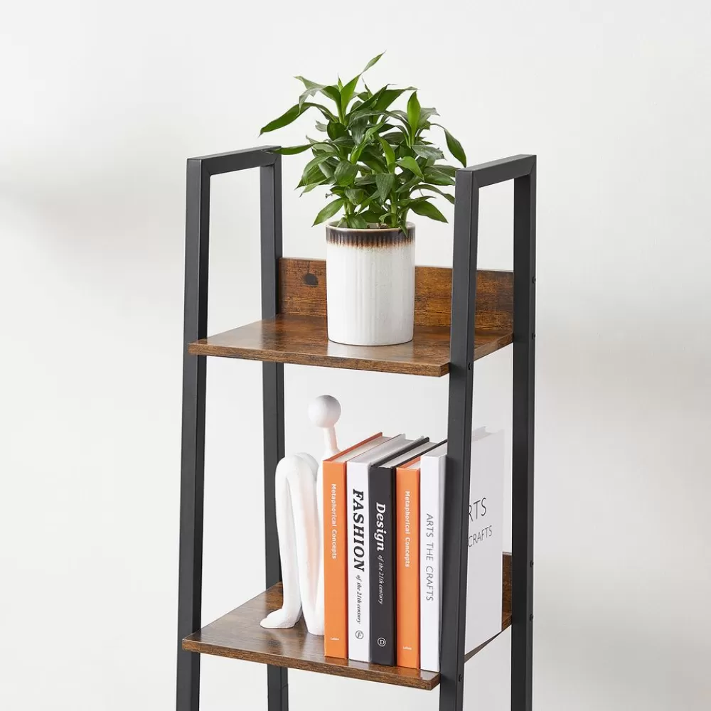 industriedesign_leiterregal_mit__ablagen_8.webp Store SONGMICS Industrie-Design Leiterregal mit 5 Ablagen