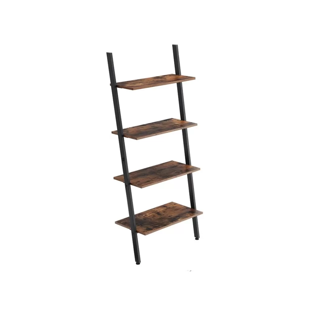 Outlet SONGMICS Industrie-Design Leiterregal mit 4 Ebenen