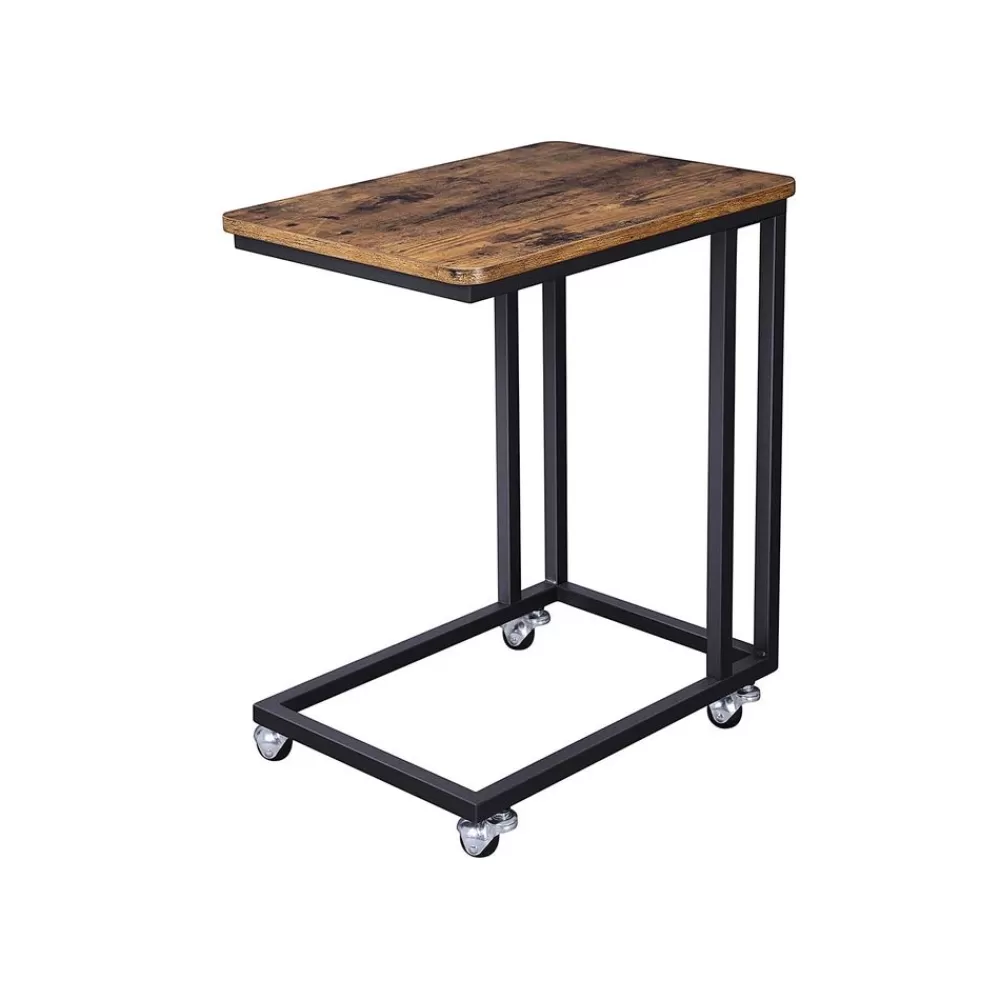 Best SONGMICS Industrie-Design Serviertisch auf Rollen