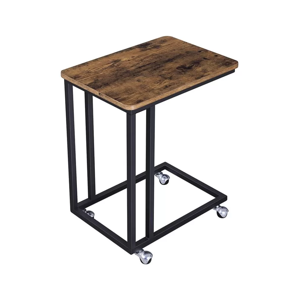 Best SONGMICS Industrie-Design Serviertisch auf Rollen