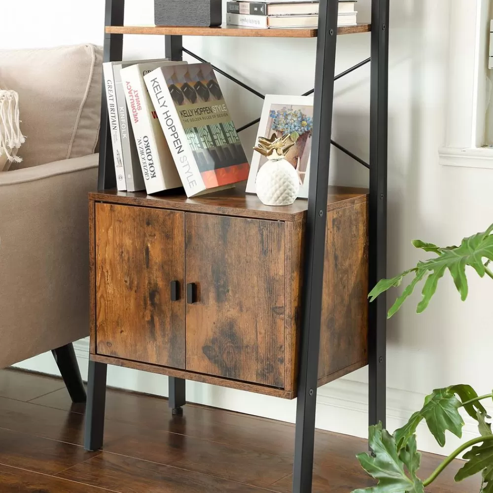 industriedesign_standregal__ablagen_5.webp Outlet SONGMICS Industrie-Design Standregal 4 Ablagen vintagebraun-schwarz