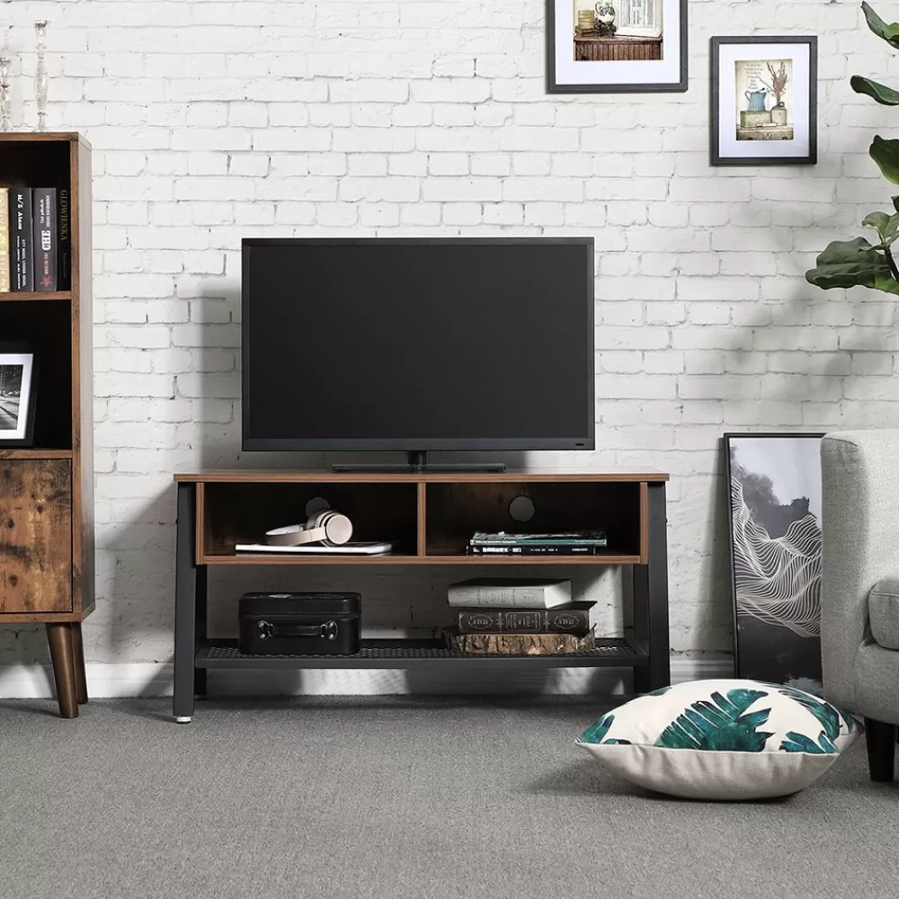 industriedesign_tvtisch_mit__fchern_3.webp Cheap SONGMICS Industrie-Design TV-Tisch mit 2 Fächern
