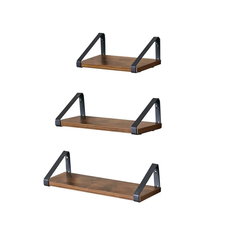 Discount SONGMICS Industrie-Look Wandregale 3er Set