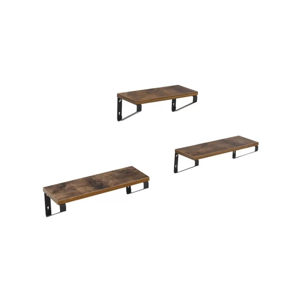 Discount SONGMICS Industrie-Look Wandregale 3er Set