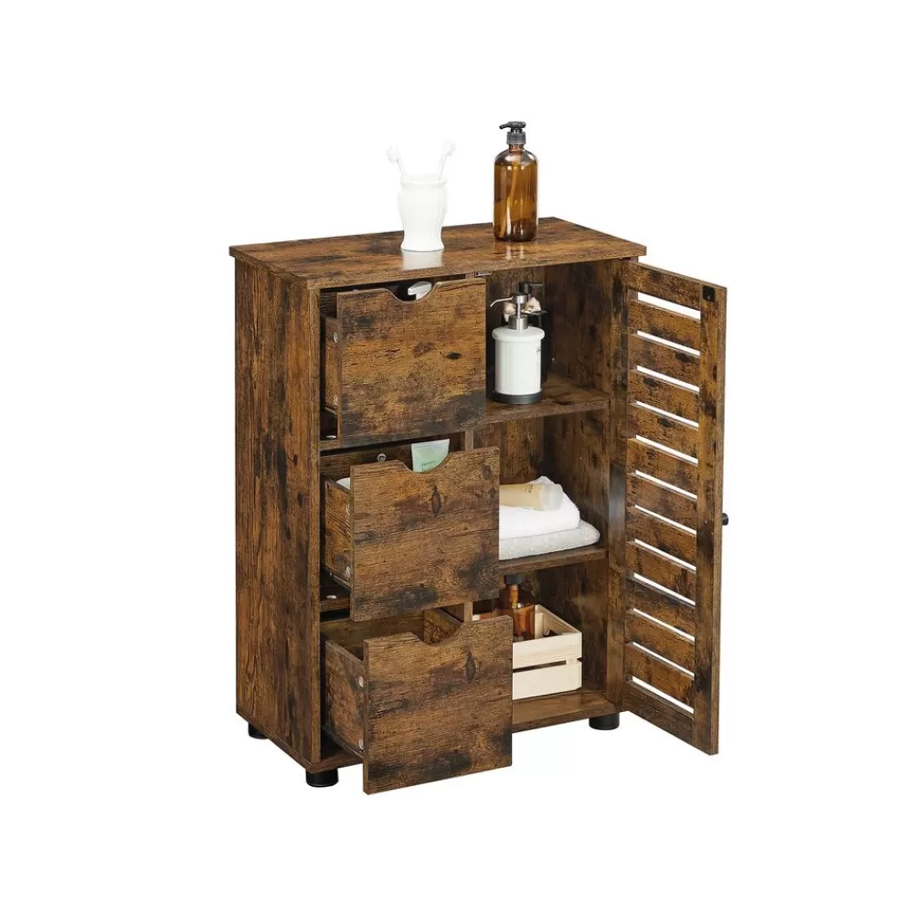 Fashion SONGMICS Industriestil Badschrank mit Tür