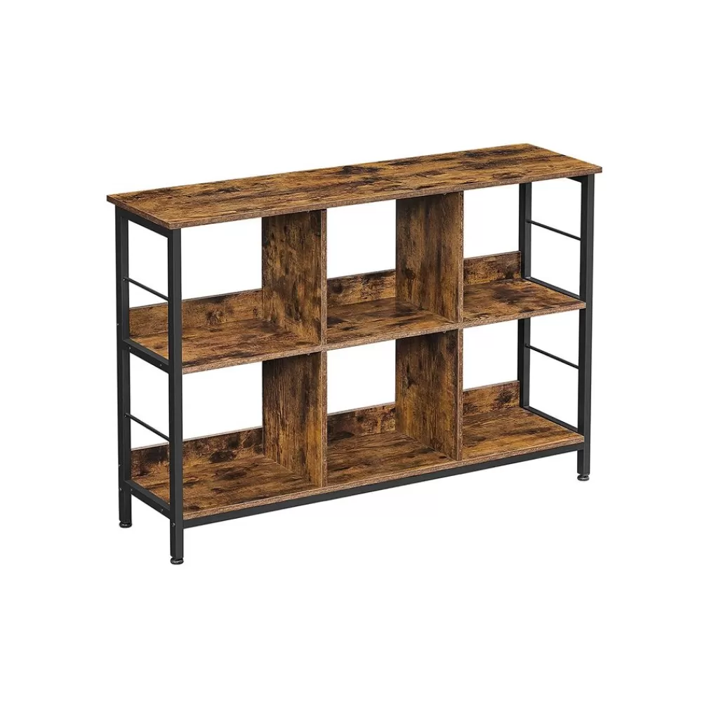 Best Sale SONGMICS Industriestil Bücherregal Vintagebraun-Schwarz