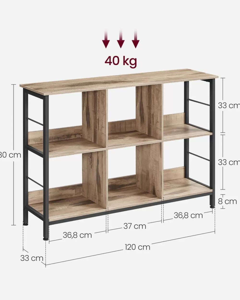 industriestil_bcherregal_vintagebraunschwarz_12.webp Best Sale SONGMICS Industriestil Bücherregal Vintagebraun-Schwarz