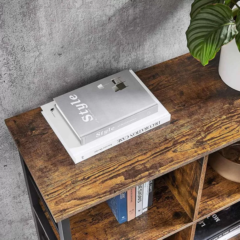 industriestil_bcherregal_vintagebraunschwarz_4.webp Best Sale SONGMICS Industriestil Bücherregal Vintagebraun-Schwarz