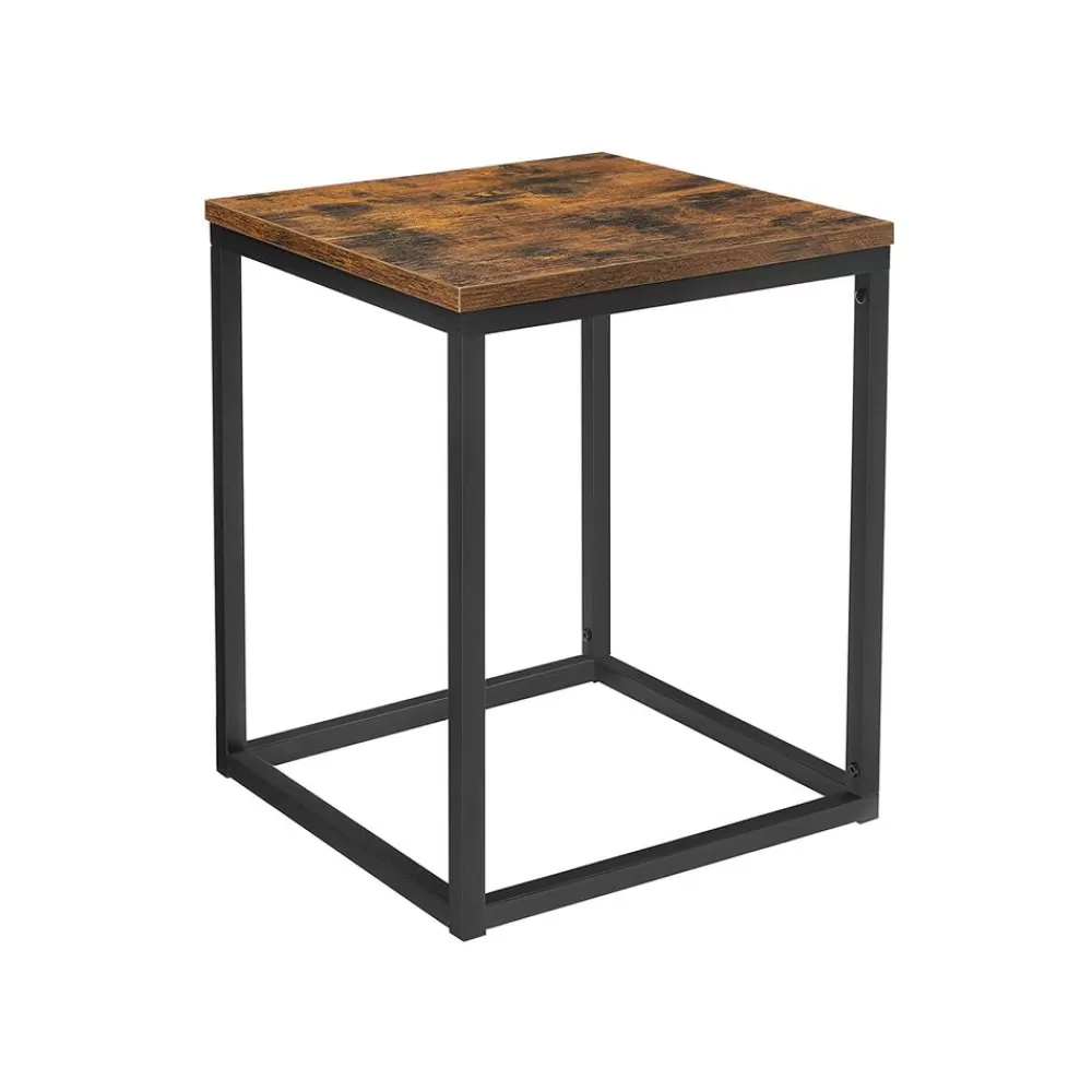 Flash Sale SONGMICS Industriestil Beistelltisch mit Stahlrahmen