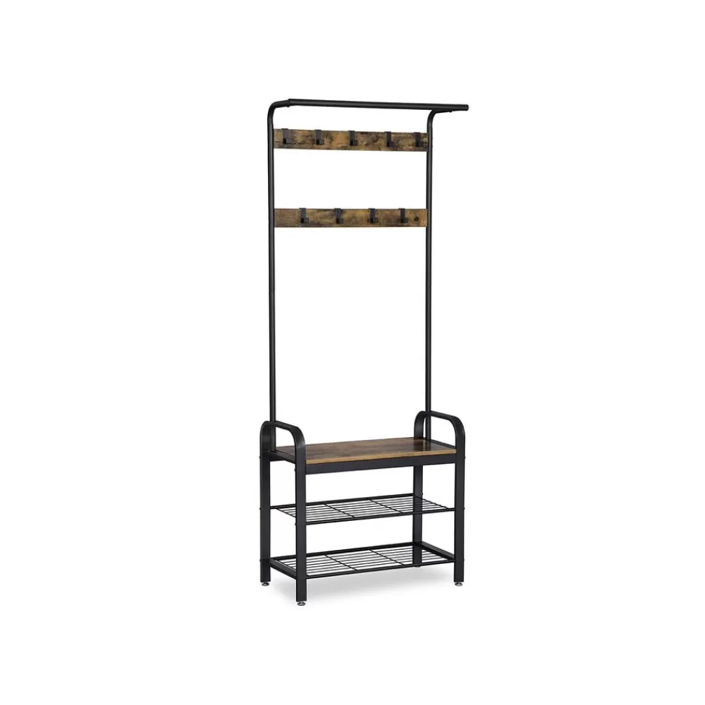 Hot SONGMICS Industriestil Garderobe & Sitzbank