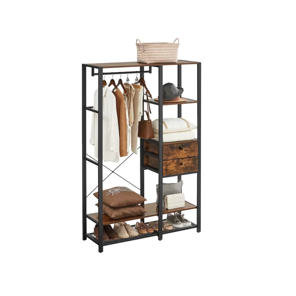 Best Sale SONGMICS Industriestil Kleiderständer für Schlafzimmer