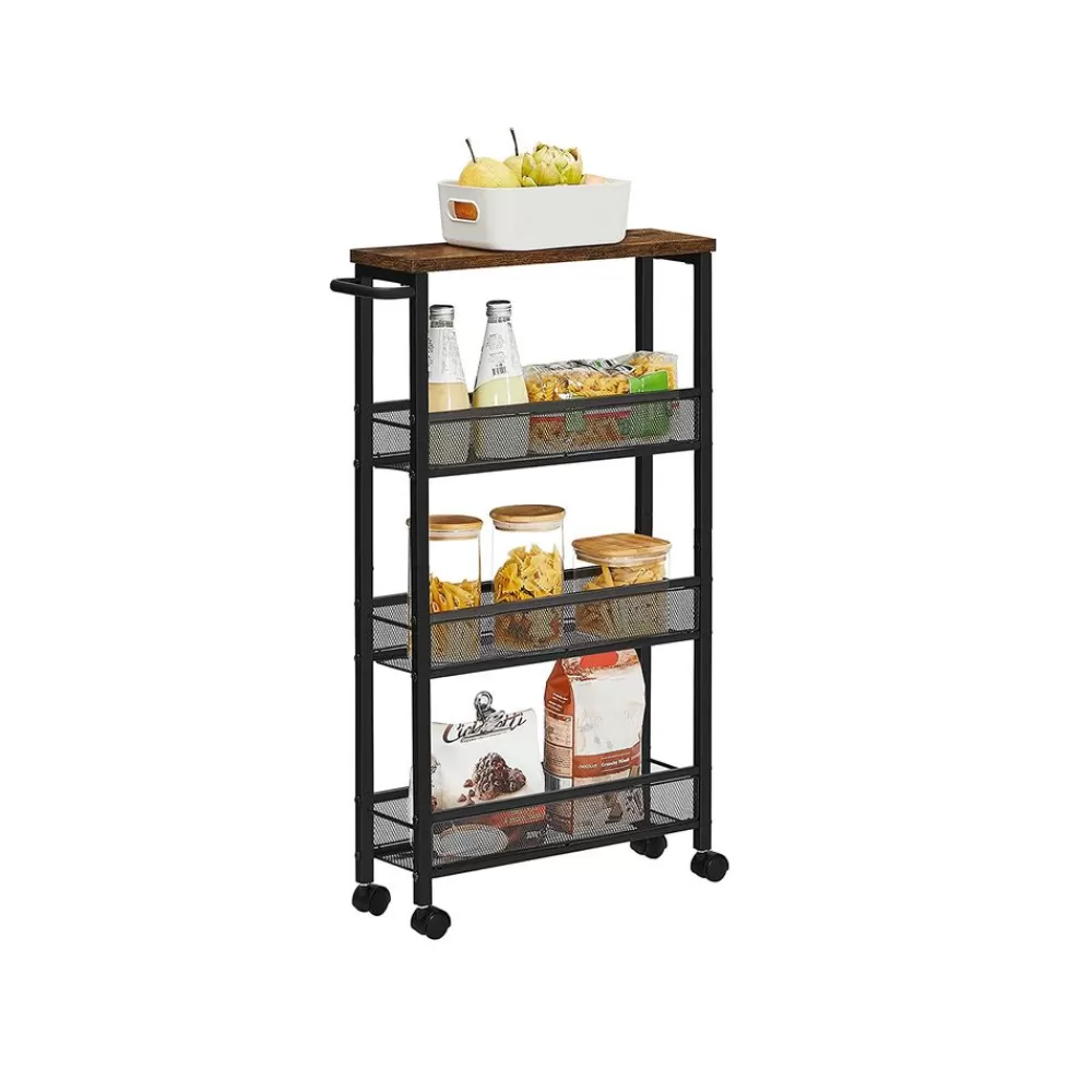 Fashion SONGMICS Industriestil Servierwagen schmal