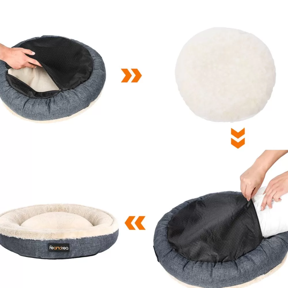 katzenbett_in_donutform___cm_16.webp Cheap SONGMICS Katzenbett in Donut-Form Ø 75 cm