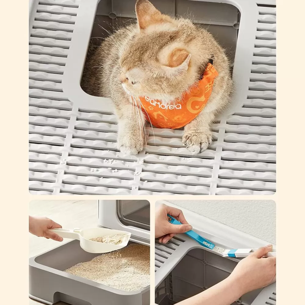 katzenklo_mit_deckel_7.webp Fashion SONGMICS Katzenklo mit Deckel