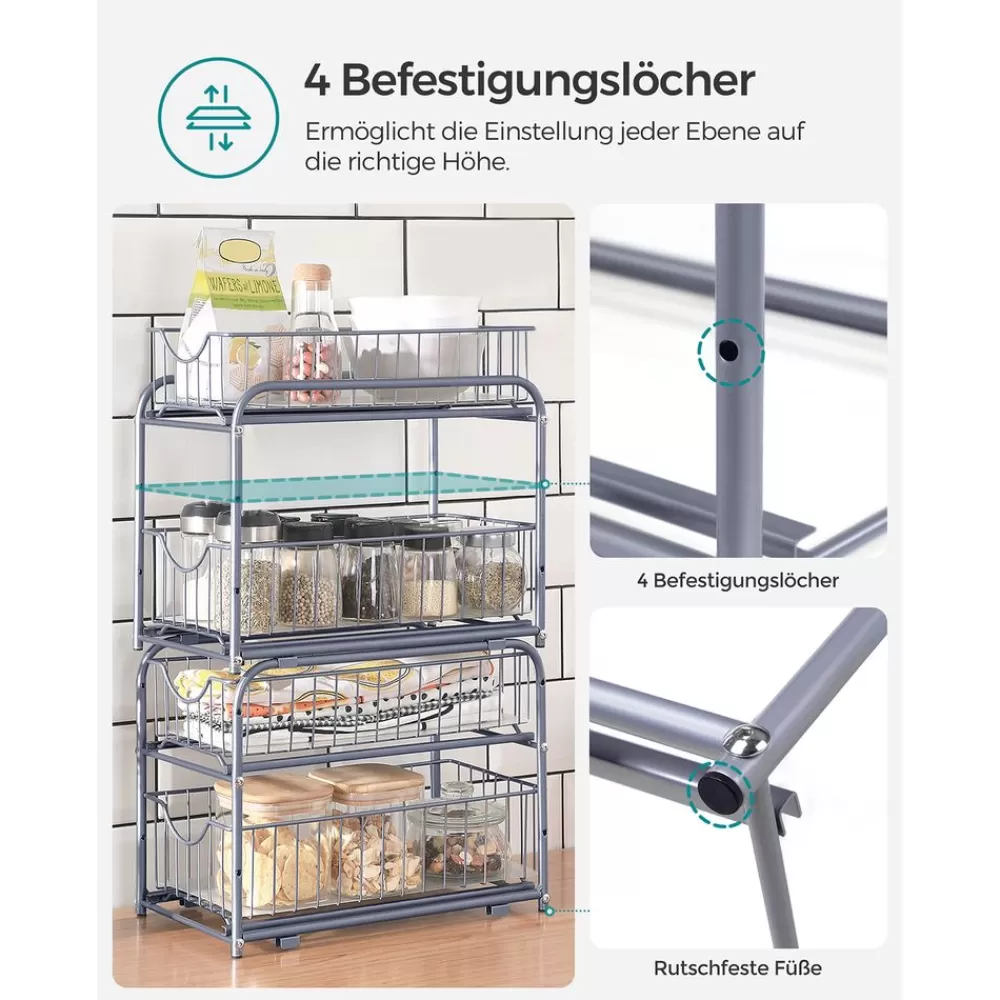 kchenorganizer_mit__schubladen_4.webp Hot SONGMICS Küchen-Organizer mit 2 Schubladen