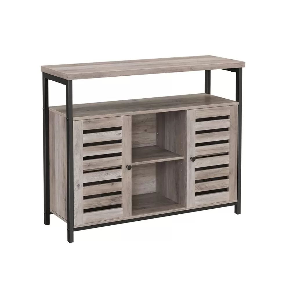 Outlet SONGMICS Küchenschrank Greige-Schwarz