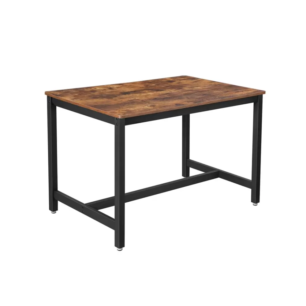 Best SONGMICS Küchentisch 4 Personen 120 x 75 x 75 cm Industrie-Design vintagebraun-schwarz